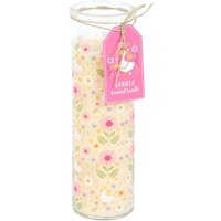 Daisy and Duck Print Vanilla Tube Candle - Neutral