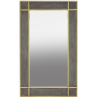 Gaia Silver Frame Wall Mirror - Grey