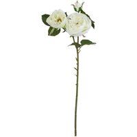 Set of 3 Charity Rose Artificial Stems - White