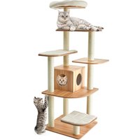 Cat Activity Center Tower Stand Cat Tree - Natural