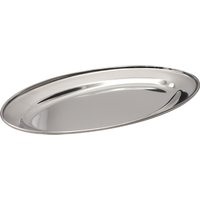 Buckingham Oval Platter Serving Tray Stainless Steel 25 cm - Silver