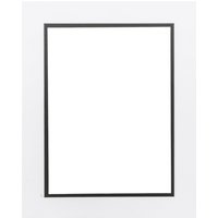 Black and White Double Picture Mount - White / 8x6in