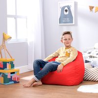 Medium Hi Rest Indoor and Outdoor Kids Bean Bag Chair - Red