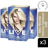 Schwarzkopf Live Intense 00B Max Blonde Permanent Hair Dye - 00B Max Blonde