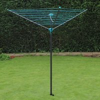 3 Arm Rotary Airer - Grey