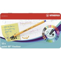 STABILO point 88 Fineliner Pens - Multi-colour 50 Pack