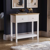 Arlington 2 Drawer Console Table - White