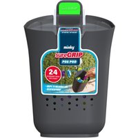 Minky SureGrip Peg Pod Washing 24 Pegs Laundry Storage Solution Pastel - Grey & Pastel Pegs