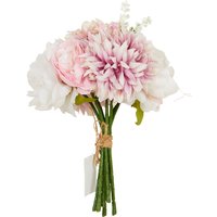 Rose and Dahlia Bouquet - Pink and White