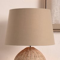 30cm Tapered Poly Cotton Lamp Shade for Table Lamp and Floor Lamps - Brown