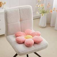 Seat Pads Plush Flower Cushion - Pink
