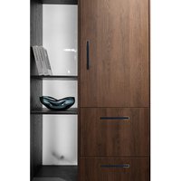 Gamma Premium Cabinet Cupboard Pull Handles - Matt Black - Gold / 160mm