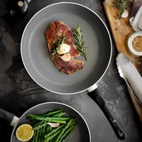 MasterClass Can-to-Pan 28cm Ceramic Non-Stick Frying Pan, Recycled Aluminium - Grey