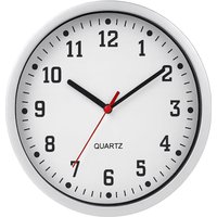 Wall Clock 9" Silent Non Ticking Modern Quartz Clock - Black