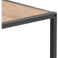 Wyld Haus El Paso Nesting Tables Set of 2 - Black Metal Frame, Wild Oak Tops - Natural