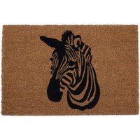 Filta Zebra Face Doormat - Brown