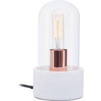 Lamonte Bell Lamp with White Marble Base - White