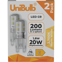 UniBulb LED G9 Bulb 200lm 2700K - Warm White / 2