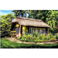 Summer Garden Cottage 1000 Piece Jigsaw Puzzle - Neutral