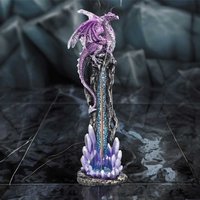 Mythic Crystal Dragon Incense Stick Holder - 27cm