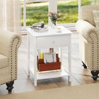 Costway Sofa Side Table - White / 10.2kg