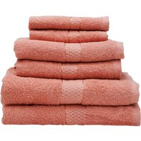 Thread and Loom 6 Piece Peach Pink Towel Set - Pink