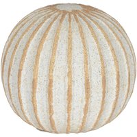 Lemon Pavilion Furniture and Decor Grove Medium Decorative Ball - Ceramic - L16 x W16 x H15 cm - White