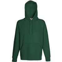 Mens Lightweight Hooded Sweatshirt Hoodie (240 GSM) - Bottle Green / S