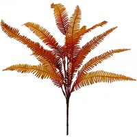 Artificial Autumn Fern Bush Plant - Artificial Autumn Fern Bush Plant / 20cm