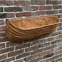 Extra Deep Coco Wall Trough Planter Liners (60cm) - Brown / 5