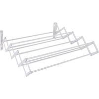 Wall Mounted Extendable Clothes Airer - White