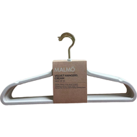 Pack of 10 Malmo Velvet Hangers - Cream