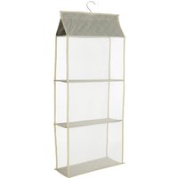 Hanging Fabric Wardrobe Organiser - Beige / 40*16*95l