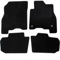 Nissan Leaf 2018 onwards Tailored Carpet Car Floor Mats 4pc Set Black - Black