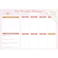 Good Vibes A4 Weekly Planner Pad - White