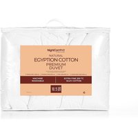 10.5 Tog Egyptian Cotton Fabric Luxury Hotel Quality Duvet - White / Super King size