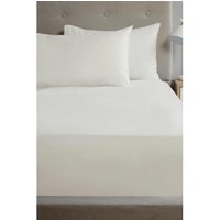 Extra Deep Percale Fitted Sheet 16" - Cream / Single