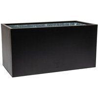 Black Aluzinc Trough Garden Planter - Black