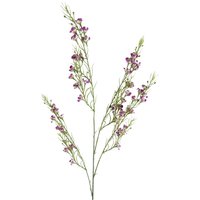 Artificial Foliage Stem with Small Flowers - Foliage Flowers Purple