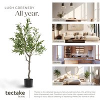 Tectake Artificial Olive Tree - Green / 120cm