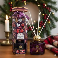 Christmas Reed Diffuser Xmas Joy Mandarin Myrrh Fragrance 100ml - Purple