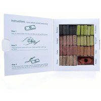 Display Set of 70 Incense Smudge Bricks and Burner 7 Earthy Himalaya - Multicolor