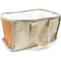 Large Eco Friendly Jute Shopping Basket - Yellow
