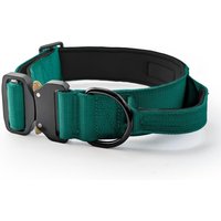 HugglePets Tactical K9 Endurance Dog Collar - Navy, Medium - Teal / Medium