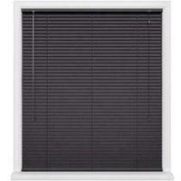 Black Aluminium Venetian Blinds 152cm Drop (25mm Slats) - Black / 150cm