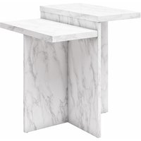 Brielle Accent Table - White
