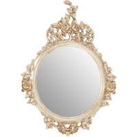 Marseille Champagne Finish Round Wall Mirror