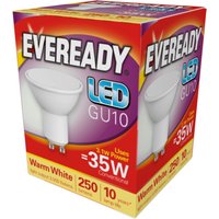 GU10 LED Warm White 3.1W Light Bulb - Warm White / 1