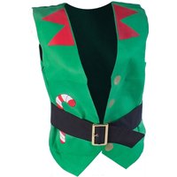Christmas Shop, Festive Waistcoat - Elf Green Christmas Shop, Festive Waistcoat - Elf Green