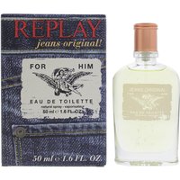 Replay Jeans Original! For Him Eau de Toilette 50ml - Blue